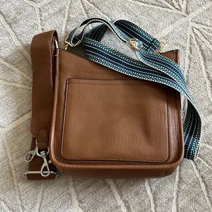J Jill Brown Leather Crossbody
